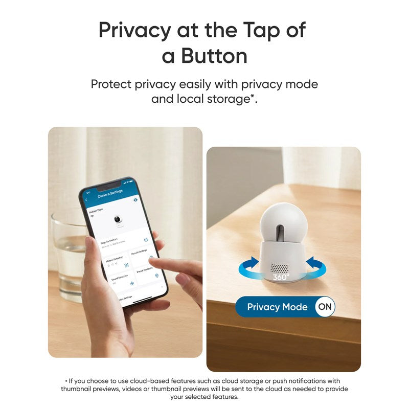 Eufy Indoor Cam E30 4K Pan & Tilt - White Eufy Indoor Cam E30 4K Pan & Tilt - White